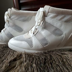 Michael Khors sneakers with 2" platform heel